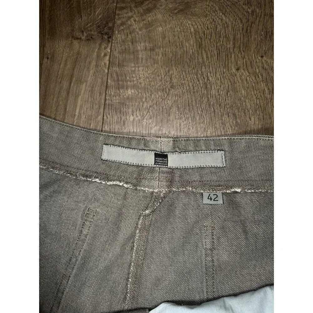 VTG Marithe François Girbaud Baggy Jeans Mens Sz 42 Gray Denim Flat Front Y2K